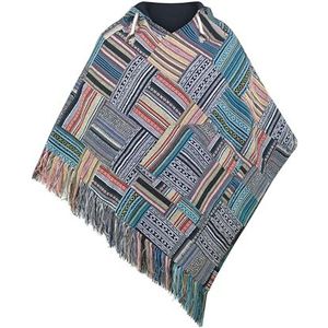 virblatt- heren poncho mannen poncho jas truien heren hippie poncho men Mexican hoodie hippie pullover reversible jerga poncho cotton Joe winter- Abajo LXL Patchwork