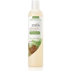 Zatik Naturals Shampoo zonder dierproeven, veganistisch, biologisch afbreekbaar, pH-neutraal, vrij van sulfaten, parabenen, geuren, ftalaten en minerale olie