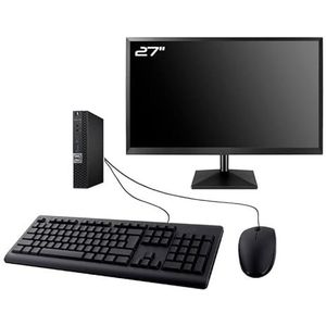 PC Dell Optiplex 7050 micro-display, 27 inch, Intel I3-6100T RAM, 32 GB SSD, 960 GB, W11 WiFi (gereviseerd)