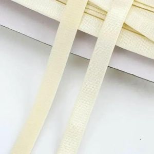 10/20M 12mm BH-band Elastische band Ondergoed Schouder Rubberen banden voor het naaien van broekriemen Stretch Nylon Webbing DIY Accessoires-Beige-12mm-20Meters