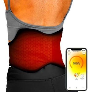 Vulpés HeatBelt Pro 10 – Intelligente Verwarmde Niergordel voor Rug, Bekken & Nieren | Infraroodwarmte | App-Bediening | Huidvriendelijk Bamboemateriaal (Vrij van Chroom, Lood & Cadmium) | 10.000mAh