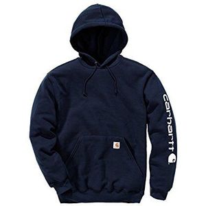 Carhartt Midweight Signature Sleeve Hoodie Logo - Hoodie (M, donkerblauw), donkerblauw, M