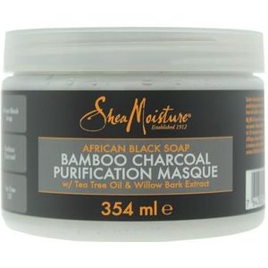 SheaMoisture Afrikaanse Zwarte Zeep Bamboe Houtskool Zuivering Masque 354 ml
