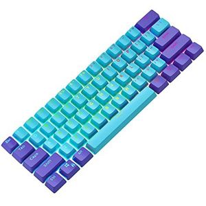 Ussixchare Keycaps 60 procent 104 verlichte PBT-keycaps voor 60% gamingtoetsenbord MX-schakelaars (Shen2)