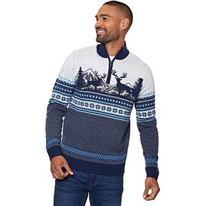 Noroze Kersttrui, innovatieve Fair Isle-trui, grof gebreide uniseks kersttruien, maat S-2XL, M