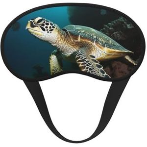 Zeeschildpad slaapmasker voor zijslaper, lichtblokkerende nachtmaskers voor slapen oogmasker voor vrouwen mannen oogbedekking zachte comfortabele oogschaduw voor reizen, dutje
