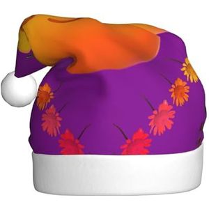 MYGANN Smiley Oranje Unisex Kerst Hoed Voor Thema Party Kerst Nieuwjaar Decoratie Kostuum Accessoire