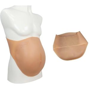 Color 1,3 months,XZZXQNB Nep zwangerschapsbuikprothese - Ultrarealistische zwangerschapsbuik voor film, drag & fotografie - Volledig gevulde siliconen