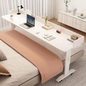 Bedbureau boven het bedtafel met wielen Bedtafel boven het bedbureau boven het bedtafel mobiel bureau bedtafel met wielen computertafel voor bed boven (afmeting: 150x50cm (59,1x19,