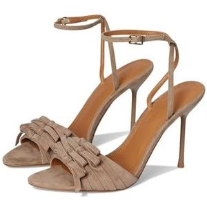 Steve Madden Porsha Pump voor dames, Taupe suede, 37 EU