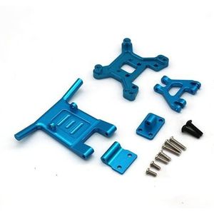 For WLtoys 144001 124010 144016 124007 124016 124017 124018 124019 RC afstandsbediening auto metalen PO accessoires gemodificeerde voorbumper(Blue)