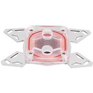 Tosuny Computer CPU waterkoelingsblok, CPU-waterkoeler blok, koelblok, waterblok met rode koperen bodem en waterstraten voor AM4.