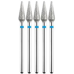 DHRCONPA 5-delige set diamantnagelboortjes, freesjes for manicure, roterende reinigingsaccessoires