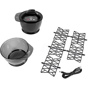 Elektrische Haarcrèmemixer, Oplaadbare Mengkom voor Haarkleur Elektrische Automatische Kleurstofcrèmemixer Haarkleuringkom Haarcrème Automatische Mixer voor Vrouwen Man Salon Thuis