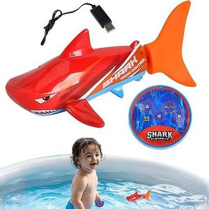 Rc flexibel haaienspeelgoed,Afstandsbediening Shark Toy | Waterdicht en draagbaar Rc Swimming Shark Water Game Toys voor kinderen van 8-12 jaar, jongens en kinderen Hirara
