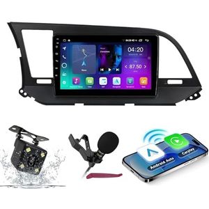 Android 14 Autoradio Navi voor H-yundai Elantra 6 2016-2020 9 ""Schermradio met draadloze carplay Android Auto GPS Navigatieondersteuning Bluetooth 5.0 HIFI FM 5G-WiFi SWC MIC-camera,M120s