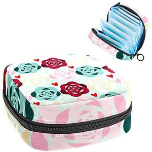Maandverband Opbergtas,Draagbare maandverband Opbergzak,158140760571788186, Meerkleurig, 4.7x6.6x6.6 in/12x17x17 cm