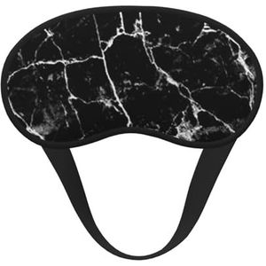 FZGGWYHL Zwart Marmer Gedrukt Verduisterend Slaap Masker Hulp Oogmasker Reizen Slaap Oogmasker
