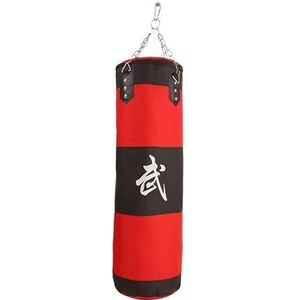 Bokszak stevige bokszak voor thuis gym 100 cm haak opknoping bokszak zandzak 80 cm lege-zware kick muay thai zand zak bokszakken (kleur: 60 cm)