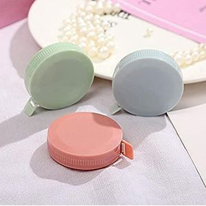CHSYOO meetlint lichaam, 3 x intrekbare ronde meetlint set, dubbelzijdige flexibele kleermaker liniaal 60 inch / 1,5 m kantoor meetaccessoires