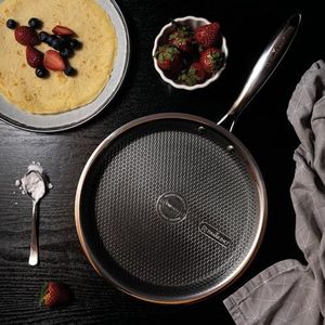 Rosmarino HexaPRO Pannenkoekenpan, 28 cm, premium anti-aanbakpan voor professioneel koken, krasbestendig en veelzijdig op alle warmtebronnen