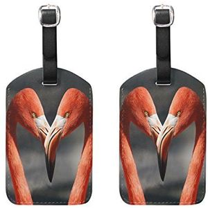 Aumimi Flamingo Travel Bagage Tags Airlines Bagage Labels 2 stks