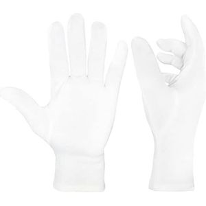EXBRIECO 100% katoenen handschoenen, kostuumaccessoires, bescherming voor droge huid of eczeem, vochtbehandeling, handverzorging, herbruikbaar en comfortabel, voor kostuum, obers, evenementen.