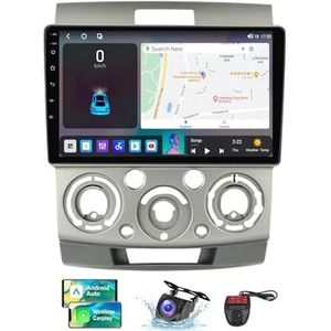 Android 13 Autoradio 2 DIN Compatibel met Mazda BT-50 J97M 2006-2011 9 Inch Touchscreen Carplay en Android Auto met Bluetooth 5.0/FM RDS/Bediening op het stuur/Achteruitrijcamera(NF-6)