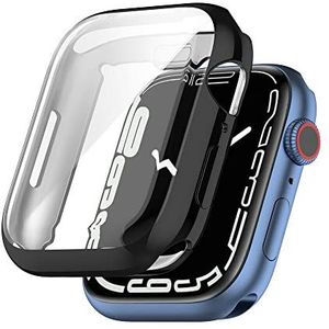 Strap-it TPU case 45mm - zwart - Geschikt voor Apple Watch 7