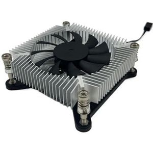ITX industriële computer CPU-ventilator ultradun met 1156 aluminium kern, HTPC Silent Cooling Fan (3 lijnen constante snelheid)