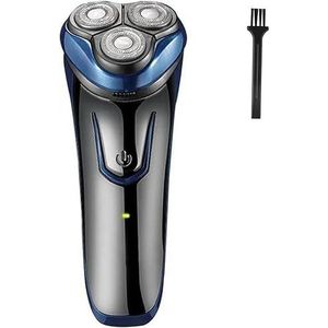 Oplaadbare scheerapparaat for heren, draadloos, roterend, nat en droog, elektrisch scheerapparaat met 3 koppen