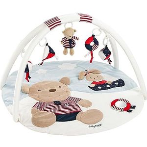 Fehn Speelkleed, 3D, activiteitenmat, baby, kruipmat, met 5 afneembare speeltjes om vast te pakken, voor baby's en peuters vanaf 0 maanden, kraamcadeau, Ocean Club