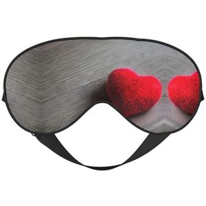 Falling Reds Heart Sleep Mask - Verstelbaar, ademend, modieus oogmasker voor een comfortabele slaapervaring
