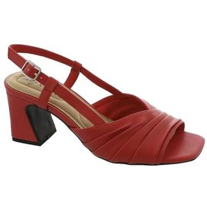 Easy Street Lucie damessandalen met hak, rood/uitstapje, effen (Getaway Solids), 38 EU X-breed, Rode Excursie Effen Getaway Solids, 38 EU X-Breed