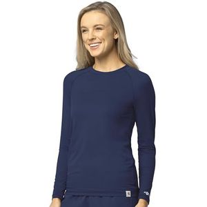 Carhartt Scrubs C31002 Dames Force Modern Fit T-shirt met lange mouwen - XX-Large - Navy