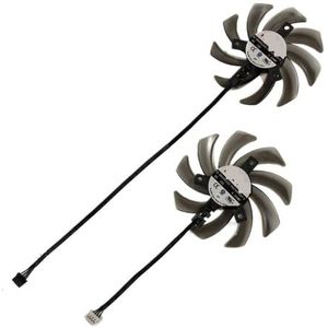 2 stuks FDC10H12S9-C GPU-koeler grafische kaartventilator voor PNY voor GeForce voor RTX 2070 SUPER 8GB XLR8 Gaming Overclocked Edition(Type B FDC10H12S9C)