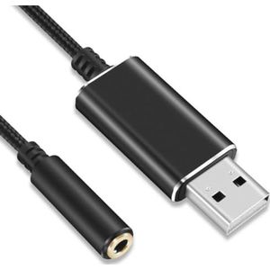 USB Externe Geluidskaart 3.5mm Adapter USB naar Microfoons Luidspreker Geluid Adapter