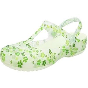 fengqingyunyan0304 Slide, ademende sandalen met gaten voor dames, strandschoenen met dikke zool, voor heren, Groen, 38 EU