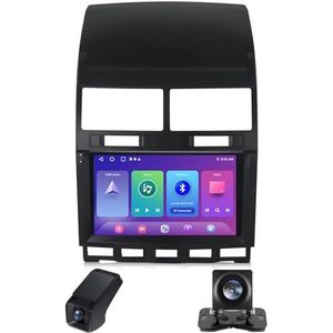 9"" Autoradio Bluetooth geldt voor Volkswagen Touareg I 1 GP 2002-2010 Carplay Android Auto/DSP/WiFi GPS Navi RDS/FM Ingebouwde WiFi,Android 14 Radio 2 din met achteruitrijcamera(C10)