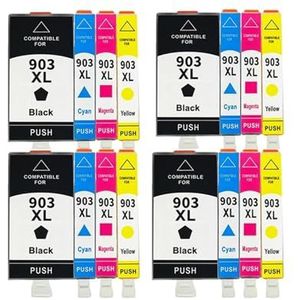 16X Compatible Ink Cartridge for H-*0P 903 903XL For Of-iceJet Pro 6950 6960 6961 6970 6971 All-in-One Printer(4set)