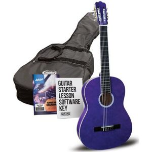 Ashton CG34 3/4 grote klassieke gitaarverpakking 1/4-Größe, klassisch paars