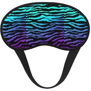 Paars, blauw, groen, camouflage, zebrastrepen, print, uniseks, verduisterend, slaapmasker, comfortabel oogmasker voor reizen, meditatie, slaap, reizen