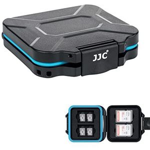 JJC - Geheugenkaarthoes - Waterdicht - Voor 4 SD en 8 Micro SD-kaarten