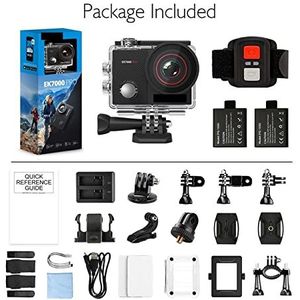 Actiecamera, Actiecamera, Ultra HD onderwatercamera EK7000 Pro touchscreen sportcamera EIS verstelbare kijkhoek 40m waterdichte camera afstandsbediening,Buiten, Sport, Video