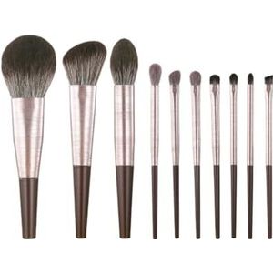 Multifunctionele Make-upborstel Make-up Kwastenset Zachte Haren 10-delige Set Oogkwast Gezichtscontourkwastenset Oogmake-up Kwasten voor Dames