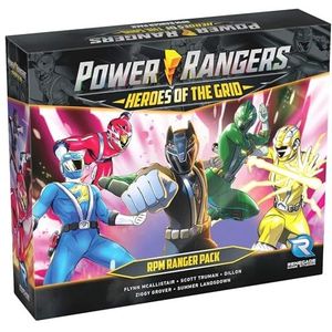 Renegade Game Studios: Power Rangers: Heroes of The Grid: RPM Ranger Pack - Uitbreiding, 5 Rangers, nieuwe kaarten en inhoud, Rollenspel voor het bouwen van dek