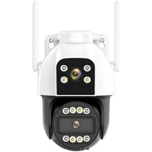 Bewakingscamera, 4G Sim-kaart IP Camera 4K HD 10X Zoom PTZ Camera Drie Lens Dual Screen 2K Beveiliging Cam Auto Tracking P2P Surveillance(2K 4G Camera)