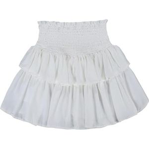 BiSsy Skort Pleated Skirts For Women Ballet Puffy Short Skirt Summer Elastic Waist A-line Mini Skirt-white-xl