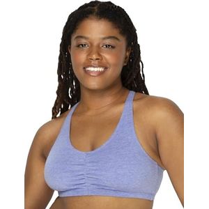 Fruit of the Loom 90011 BH met volledige afdekking, grijs gemêleerd/wit/blauw, 115 (3 stuks) dames