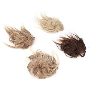 Vuile knothaar 4 stuks verstelbare stijlvolle paardenstaart synthetische vezels op hoge temperatuur voor schoonheid